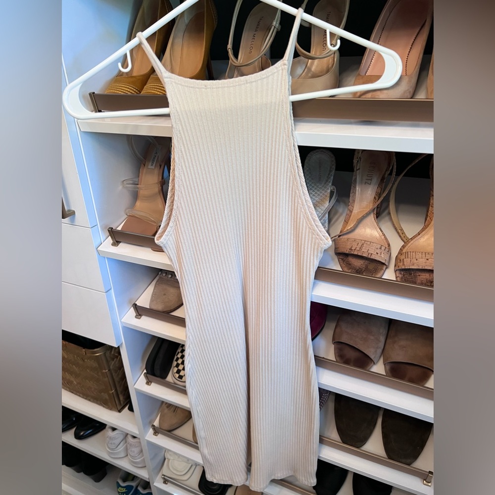 Reformation cream dress, size S